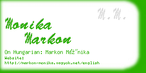 monika markon business card